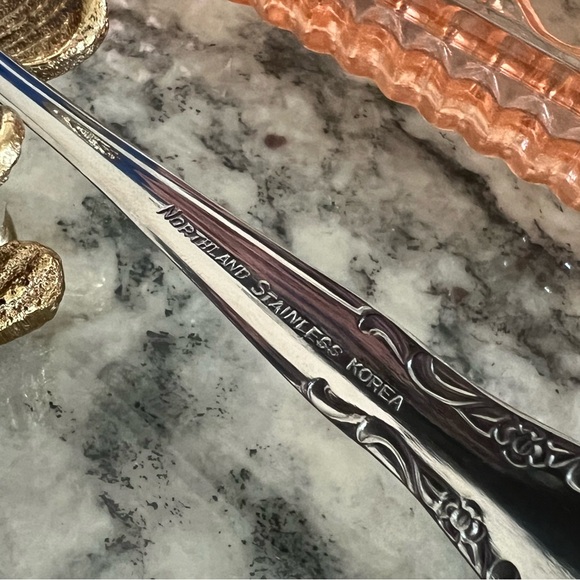 Vintage Indiana Glass Peach Ballad Serving Tray with Spoon - New in Box - Picture 11 of 11